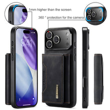 Load image into Gallery viewer, Casekis Magnetic Wallet Detachable Phone Case Black