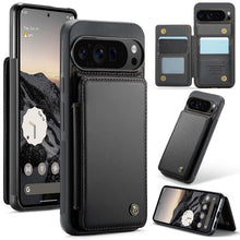 Lade das Bild in den Galerie-Viewer, Casekis RFID Cardholder Wallet Phone Case Black