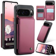 Lade das Bild in den Galerie-Viewer, Casekis RFID Cardholder Wallet Phone Case Red Wine