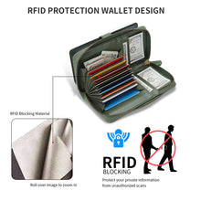Load image into Gallery viewer, CASEKIS 2-in-1 Magnetic Detachable Wallet Case with RFID Blocking, 16 Card Slots & Zipper Pocket Green