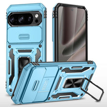 Load image into Gallery viewer, Casekis Sliding Camera Cover Anti-Fall Phone Case Light Blue