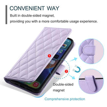 Load image into Gallery viewer, Casekis 3 Card Leather Crossbody Wallet Phone Case Purple