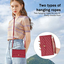 Load image into Gallery viewer, Casekis 7-Slot Foldable Crossbody Wallet Phone Case Red