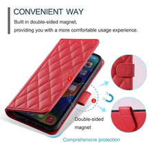 Load image into Gallery viewer, Casekis 3 Card Leather Crossbody Wallet Phone Case Red