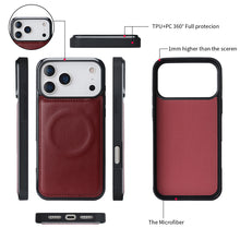 Lade das Bild in den Galerie-Viewer, CASEKIS 2-in-1 Magnetic Detachable Wallet Case with RFID Blocking, 16 Card Slots & Zipper Pocket Red