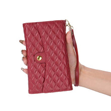 Load image into Gallery viewer, Casekis 7-Slot Foldable Crossbody Wallet Phone Case Red