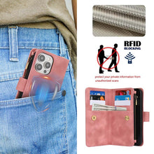 Load image into Gallery viewer, Casekis Crossbody 9 Card Holder Phone Case Rose Gold