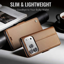 Load image into Gallery viewer, Casekis RFID Cardholder Phone Case Brown
