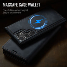 Muat gambar ke penampil Galeri, Casekis Leather Magnetic Flip Detachable Wallet Phone Case Black