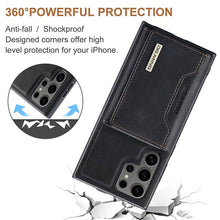 Load image into Gallery viewer, Casekis Magnetic Wallet Detachable Phone Case Black