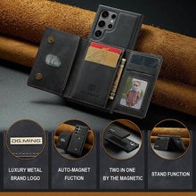 Load image into Gallery viewer, Casekis Magnetic Wallet Detachable Phone Case Black