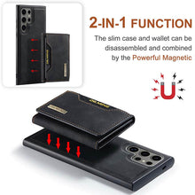 Load image into Gallery viewer, Casekis Magnetic Wallet Detachable Phone Case Black