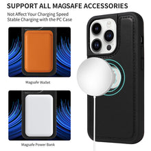 Charger l'image dans la galerie, Casekis Cardholder Case with Wrist Strap,Compatible with MagSafe,Zipper Pocket,Black