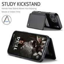 Lade das Bild in den Galerie-Viewer, Casekis RFID Cardholder Wallet Phone Case Black