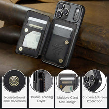 Lade das Bild in den Galerie-Viewer, Casekis RFID Cardholder Wallet Phone Case Black