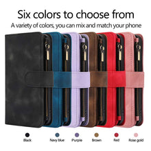 Load image into Gallery viewer, Casekis Crossbody 9 Card Holder Phone Case Black