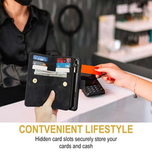 Load image into Gallery viewer, Casekis Crossbody 9 Card Holder Phone Case Black