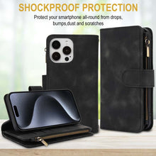 Load image into Gallery viewer, Casekis Crossbody 9 Card Holder Phone Case Black