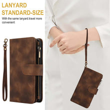 Load image into Gallery viewer, Casekis Crossbody 9 Card Holder Phone Case Brown
