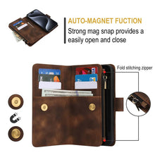 Load image into Gallery viewer, Casekis Crossbody 9 Card Holder Phone Case Brown