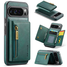 Charger l'image dans la galerie, Casekis RFID Magnetic Detachable Leather Wallet Phone Case Green