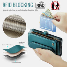Load image into Gallery viewer, Casekis Cardholer Zipper Wallet Crossbody Phone Case Green