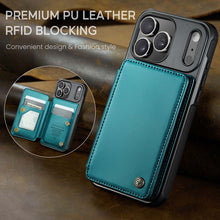 Lade das Bild in den Galerie-Viewer, Casekis RFID Cardholder Wallet Phone Case Green