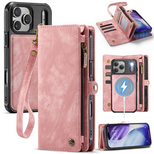 Charger l'image dans la galerie, Casekis Wrist Strap Zipper Wallet Phone Case Pink