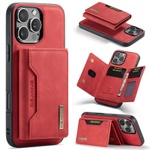 Load image into Gallery viewer, Casekis Magnetic Wallet Detachable Phone Case Red