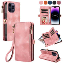Charger l'image dans la galerie, Casekis Zipper RFID Wallet Phone Case Pink