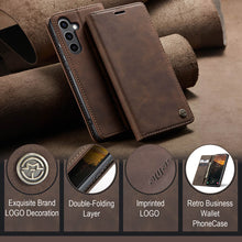 Load image into Gallery viewer, Casekis Retro Wallet Case For Galaxy S23 FE 5G