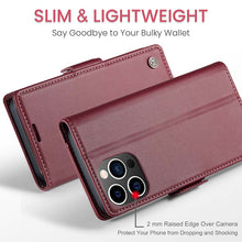 Load image into Gallery viewer, Casekis RFID Cardholder Phone Case Red
