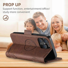 Charger l'image dans la galerie, Casekis Leather Wallet Phone Case compatible with MagSafe Brown
