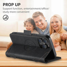 Charger l'image dans la galerie, Casekis Leather Wallet Phone Case compatible with MagSafe Black
