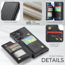 Load image into Gallery viewer, Casekis RFID Cardholder Wallet Phone Case For Galaxy S22 Ultra
