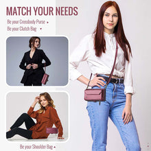 Charger l'image dans la galerie, Casekis Cardholer Zipper Wallet Crossbody Phone Case Red