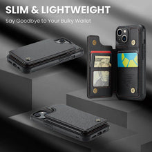 Load image into Gallery viewer, Casekis RFID Cardholder Wallet Phone Case For iPhone 13