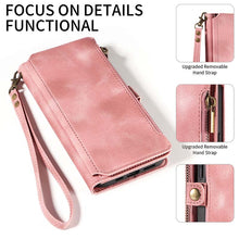 Charger l'image dans la galerie, Casekis Zipper RFID Wallet Phone Case Pink