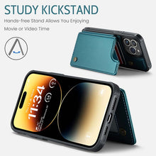 Charger l'image dans la galerie, Casekis RFID Cardholder Wallet Phone Case Green