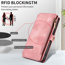 Charger l'image dans la galerie, Casekis Zipper RFID Wallet Phone Case Pink