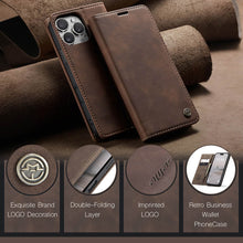 Load image into Gallery viewer, Casekis Retro Wallet Case For iPhone 16 Pro Max