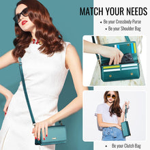 Load image into Gallery viewer, Casekis Multifunctional Leather Crossbody Phone Bag Green