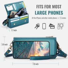 Load image into Gallery viewer, Casekis Multifunctional Leather Crossbody Phone Bag Green