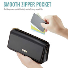 Load image into Gallery viewer, Casekis Multifunctional Leather Crossbody Phone Bag Black