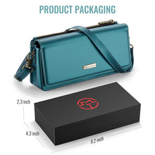 Load image into Gallery viewer, Casekis Multifunctional Leather Crossbody Phone Bag Green