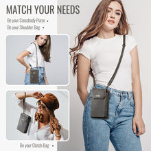 Load image into Gallery viewer, Casekis Crossbody RFID Zipper Phone Bag Coffee