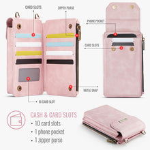 Load image into Gallery viewer, Casekis Crossbody RFID Zipper Phone Bag Pink