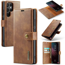 Charger l'image dans la galerie, Casekis Detachable Leather Wallet Phone Case Brown