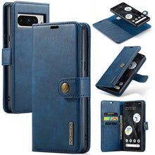 Charger l'image dans la galerie, Casekis Detachable Leather Wallet Phone Case Blue