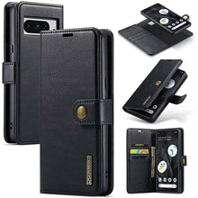 Charger l'image dans la galerie, Casekis Detachable Leather Wallet Phone Case Black